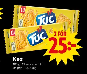 Matöppet Kex erbjuda
