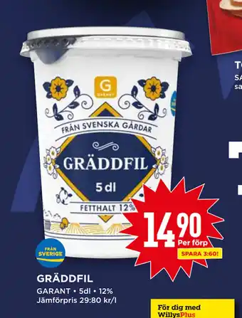 Willys Gräddfil erbjuda