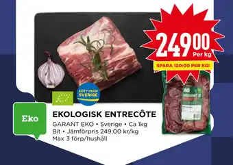 Willys Ekologisk entrecôte erbjuda