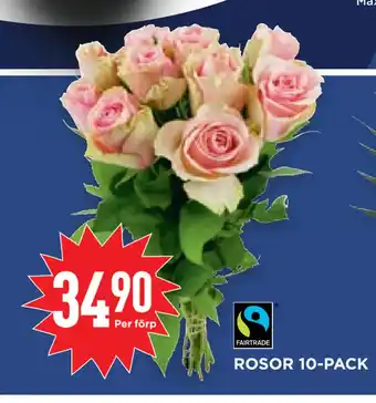Willys Hemma Rosor 10-pack erbjuda