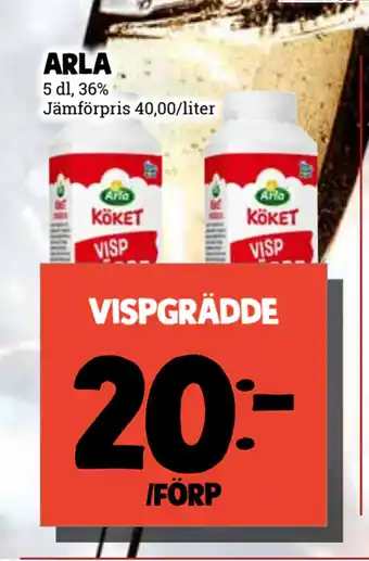 MatArket Vispgrädde erbjuda