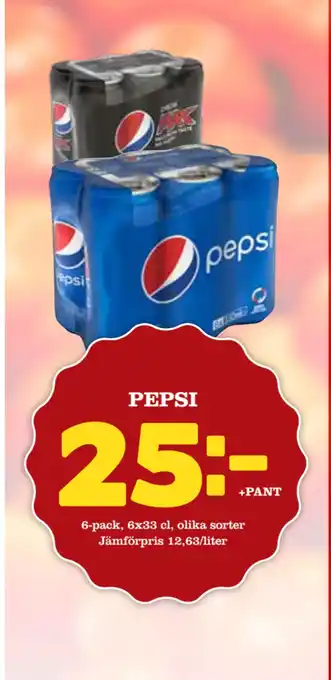Nya Pulsen Pepsi erbjuda