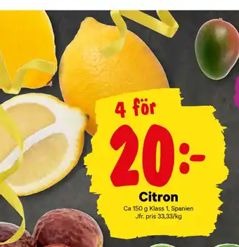 City Gross Citron erbjuda