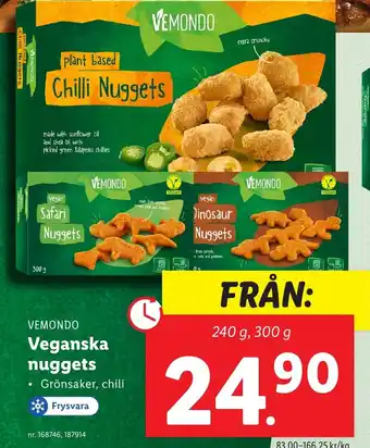 Lidl Veganska nuggets erbjuda