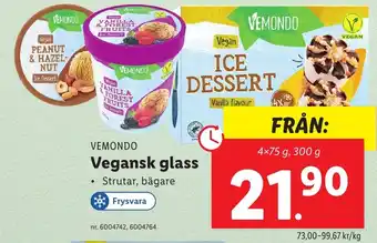 Lidl Vegansk glass erbjuda
