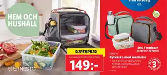 Lidl Kylväska med matlådor erbjuda