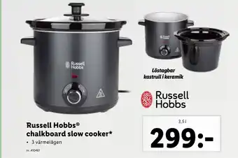 Lidl Russell Hobbs chalkboard slow cooker* erbjuda