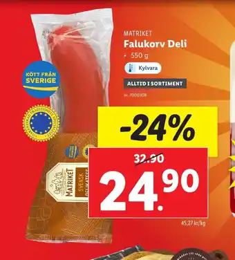Lidl Falukorv Deli erbjuda