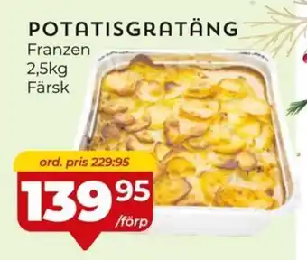 POTATISGRATÄNG Franzen 2,5kg