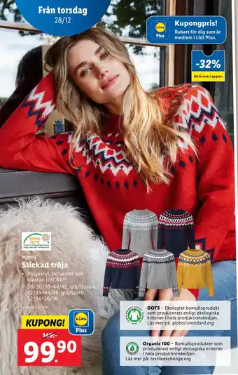 Lidl Stickad tröja erbjuda