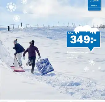Åkmadrass för snö