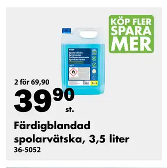 Biltema Färdigblandad spolarvätska, 3,5 liter erbjuda