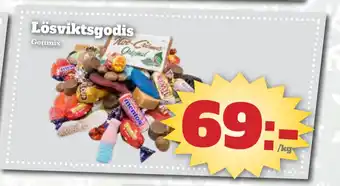 Bonum Matmarknad Lösviktsgodis erbjuda