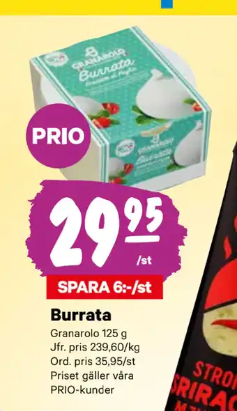 minmatbutik Burrata erbjuda