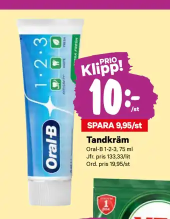 minmatbutik Tandkräm erbjuda