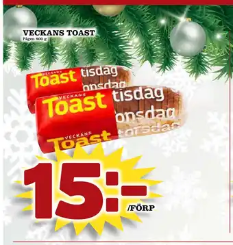 Prisma Mat Veckans toast erbjuda