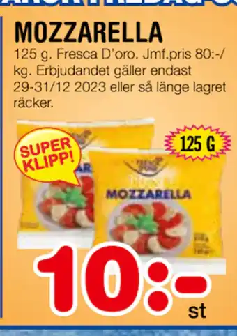 Nya Pulsen Mozzarella erbjuda