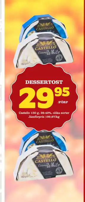 Nelins Dessertost erbjuda
