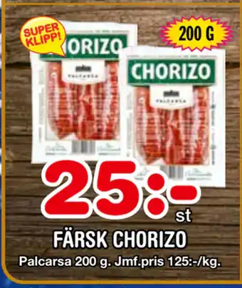 Nya Pulsen Färsk chorizo erbjuda