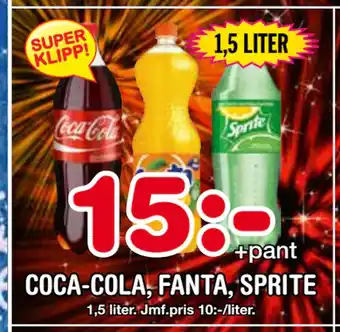 Nya Pulsen Coca-cola, fanta, sprite erbjuda