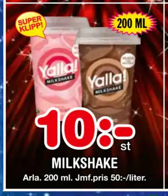 Nya Pulsen Milkshake erbjuda