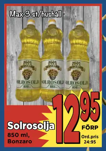 Supergrossen Solrosolja erbjuda
