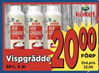 Supergrossen Vispgrädde erbjuda