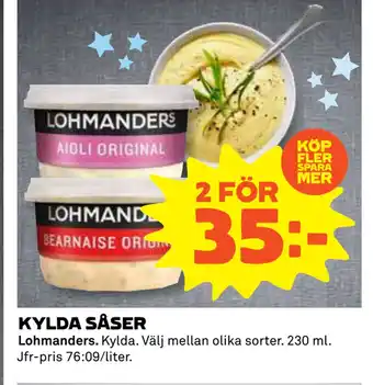 Coop Konsum Kylda såser erbjuda