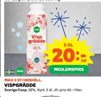 Coop Vispgrädde erbjuda