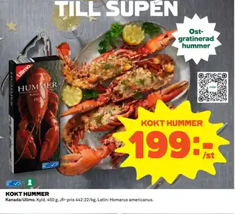 Kokt hummer