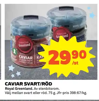 Coop Caviar svart/röd erbjuda