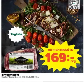 Biff/entrecôte