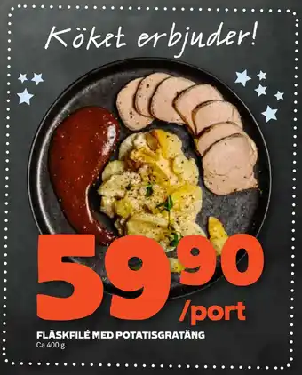 Coop Forum Fläskfilé med potatisgratäng erbjuda