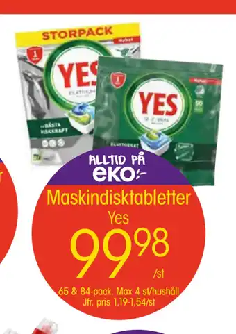 EKO Maskindisktabletter erbjuda