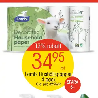 EKO Lambi hushållspapper 4-pack erbjuda