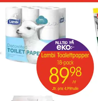 EKO Lambi toalettpapper erbjuda