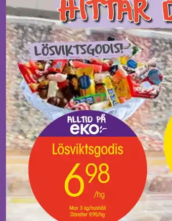 EKO Lösviktsgodis erbjuda
