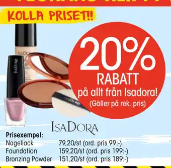 EKO 20% rabatt på allt från isadora erbjuda