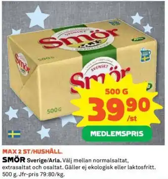 Coop SMÖR Sverige/Arla. erbjuda