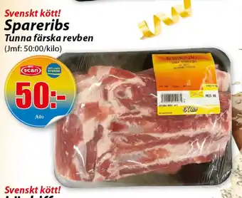 Spareribs Tunna färska revben