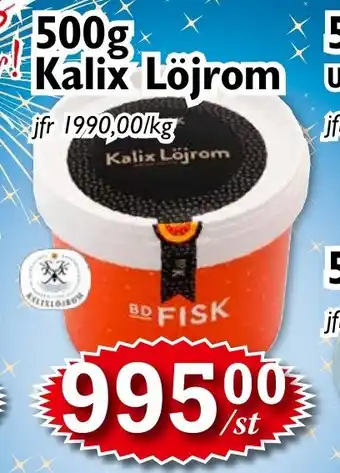 T-jarlen 500g Kalix Löjrom erbjuda