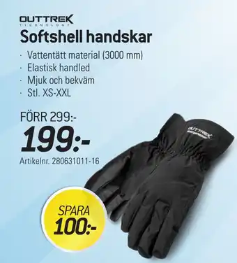 thansen Softshell handskar erbjuda
