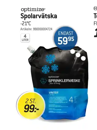 thansen Spolarvätska erbjuda
