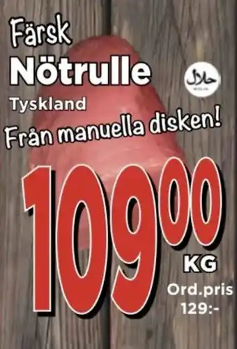 Supergrossen Nötrulle erbjuda
