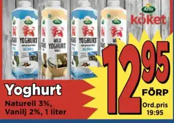 Supergrossen Yoghurt erbjuda