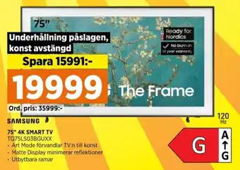 Power 75" 4K SMART TV TQ75LS03BGUXX erbjuda