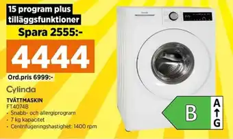 Power TVÄTTMASKIN FT4074B erbjuda