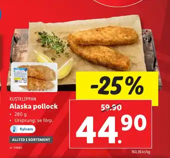 Lidl Alaska pollock erbjuda