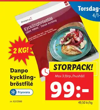Lidl Danpo kycklingbröstfilé erbjuda