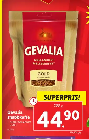 Lidl Gevalia snabbkaffe erbjuda